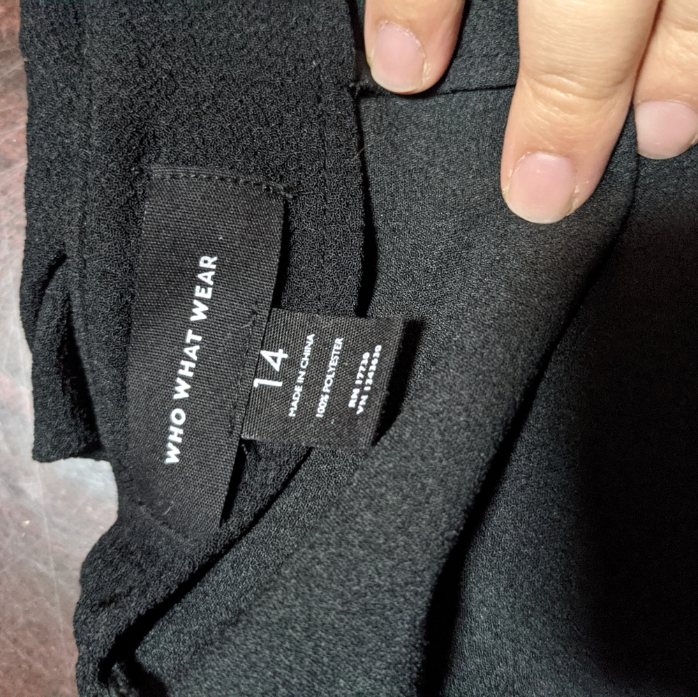 Who What Wear black skirt Size 14